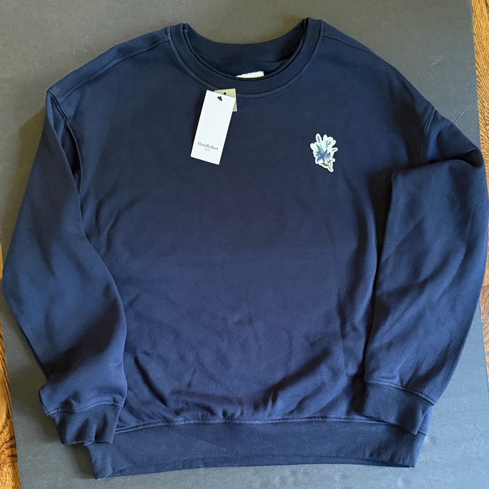 Goodfellow & Co Dark Blue Crewneck Sweater size Large unisex